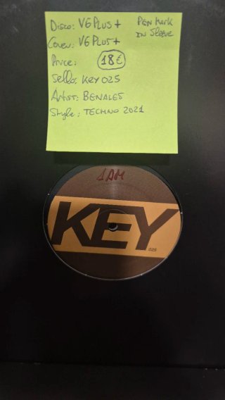 Benales / Key 025 / Vinilo Techno