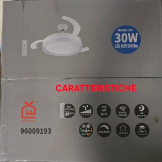 Ventilatore Lampadario Soffitto (pale a scomparsa)