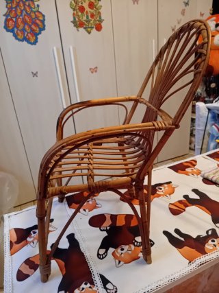 Poltroncina in bambù anni '50