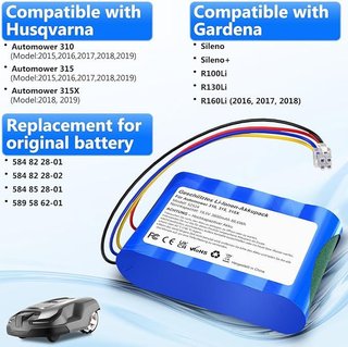 Batteria METACUCU 3600mAh per tosaerba Husqvarna