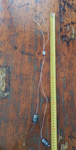 Collana con perle di vetro