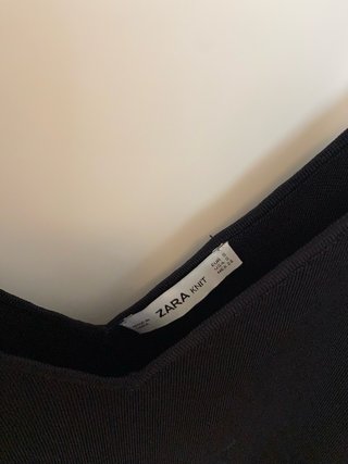 Falda Zara Negra Talla S