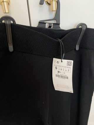 Falda Zara Negra Talla S