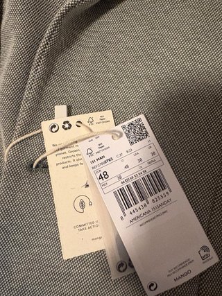 Chaqueta americana gris hombre sin estrenar 48