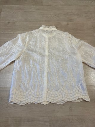 MANGO camisa mujer lyocell bordada M sin estrenar