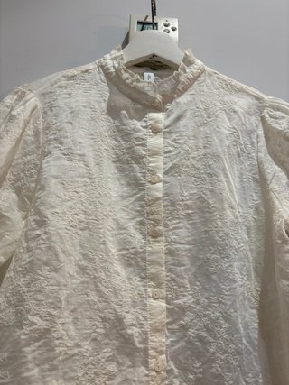 MANGO camisa mujer lyocell bordada M sin estrenar