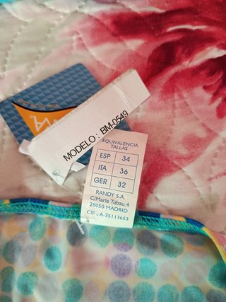 Bikini Randy nuevo , azul, talla ESP 34, BM0549