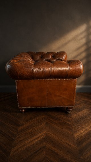 Sillón Chesterfield Inglés Muelles helicoidales