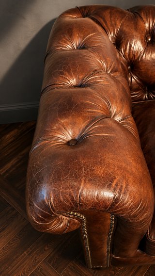 Sillón Chesterfield Inglés Muelles helicoidales