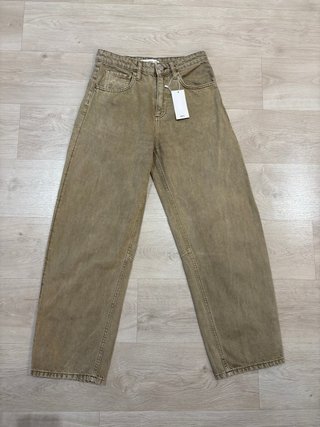 MANGO jeans balloon tiro alto mujer 38 sin estrena