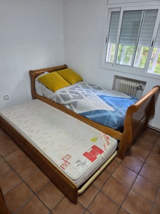 Diván de madera de pino 200x90 cm