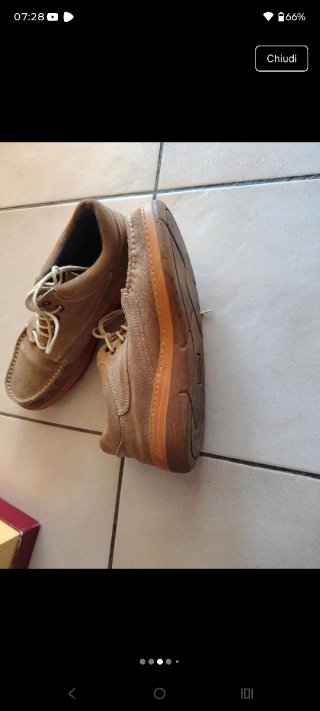 Scarpe uomo scamosciate beige 44