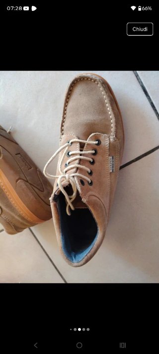 Scarpe uomo scamosciate beige 44