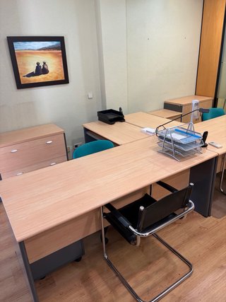 Mesas de oficina en L madera  madera maciza