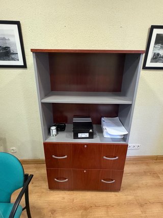 Mesas de oficina en L madera  madera maciza