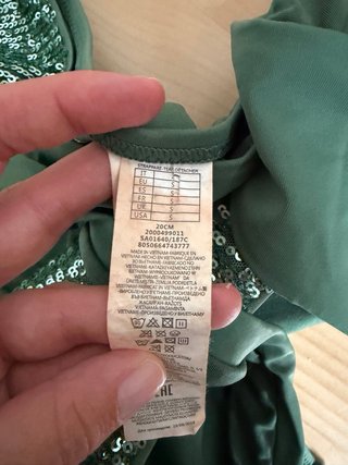 Bikini Calzedonia verde S y XL Abajo S Arriba XL