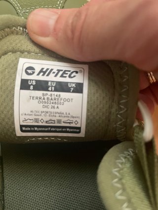 Sandalias Hi-Tec Trekking Barefoot Talla 40 Verde