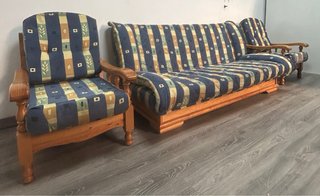 Sofá cama y sillón a juego
