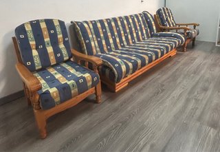 Sofá cama y sillón a juego