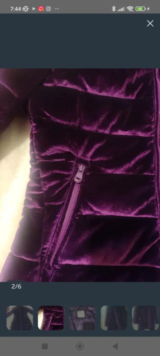 Abrigo morado L