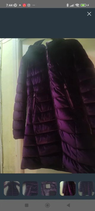 Abrigo morado L