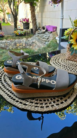 Sandalias Gioseppo Beige y Naranja