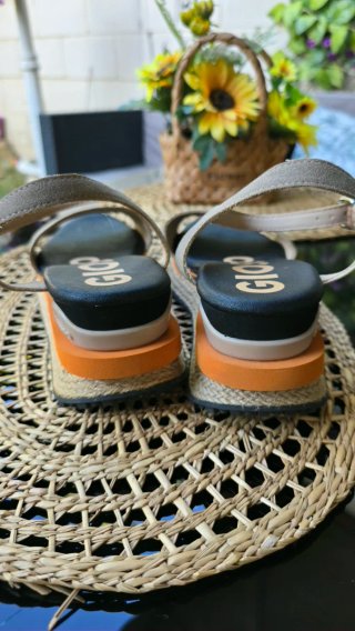 Sandalias Gioseppo Beige y Naranja