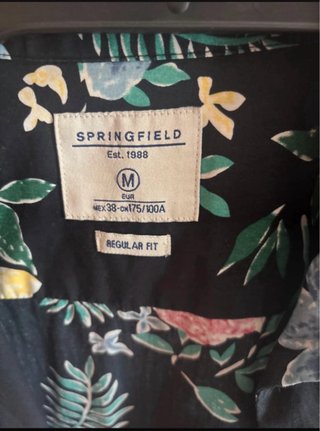 Camisa Springfield flores M