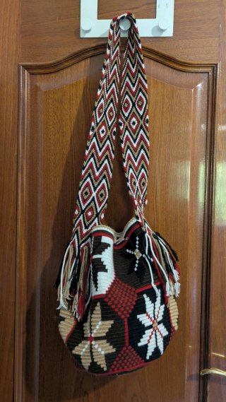 Bolso Wayuu Grande Tejido Artesanal a Mano