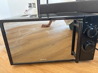 Microondas Cecotec Negro Cristal Espejo