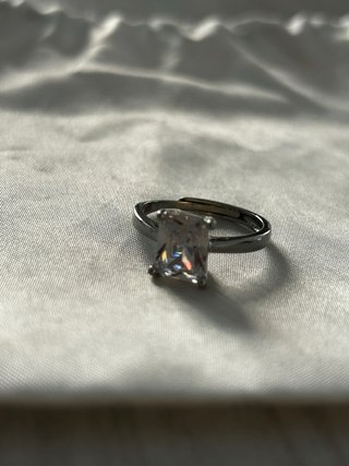 Anello Argento 925 Regolabile Pietra