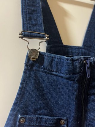 Mono vaquero Zara azul marino con bolsillos