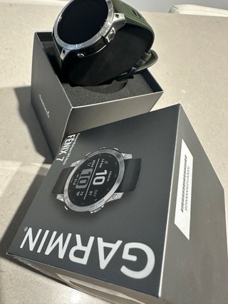 Reloj Garmin Fenix 7 Plata/Verde