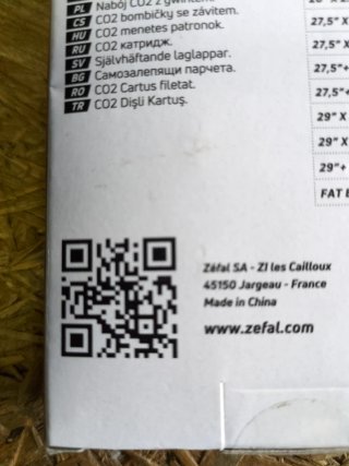6 Bombonas CO2 Zefal 16g