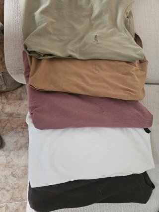 Lote 3 Camisetas Hollister 100% algodón