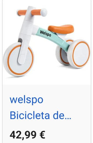 Bicicleta de equilibrio Welspo