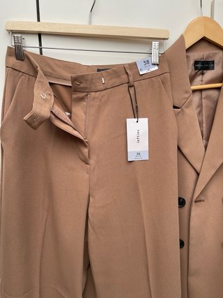 Traje Lefties T38 Blazer + Pantalón Camel
