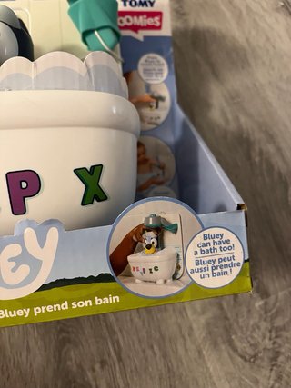 Bluey Shower & Scrub Tomy Juego Baño