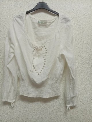 Blusa blanca estilo tex