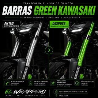 Vinilado de barras de moto Gold