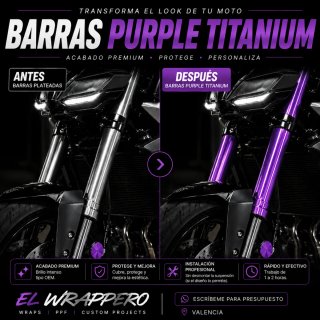 Vinilado de barras de moto Gold