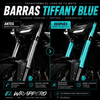 Vinilado de barras de moto Gold