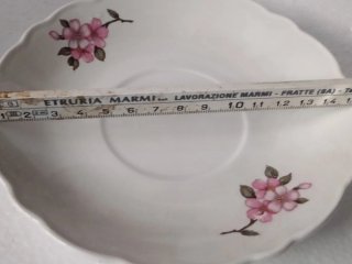 Tazze Laveno vintage con fiori rosa