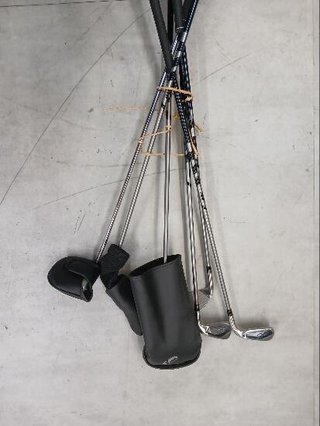 MEDIO JUEGO DE GOLF 6 PALOS DIESTRO GRAFITO - INESIS 100