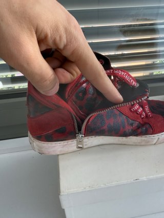 Zadig & Voltaire Sneakers Piel Rojo/Negro T.41 (4)