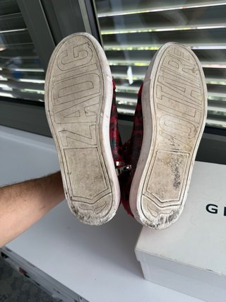 Zadig & Voltaire Sneakers Piel Rojo/Negro T.41 (4)