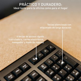 Teclado inalámbrico Cherry KW 3000
