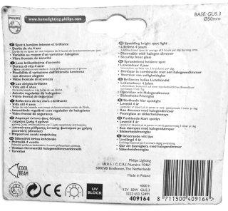 Philips Faretti Alogeni 50W GU5.3 12V