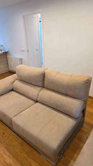 Sofá modular beige tela