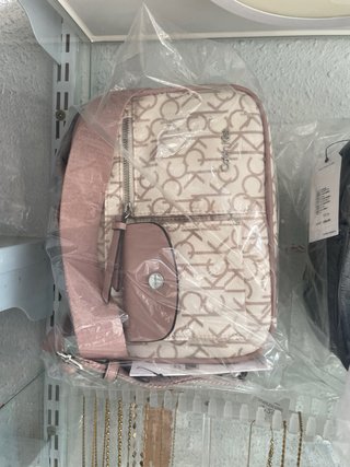 Bolso Calvin Klein Beige y Rosa
